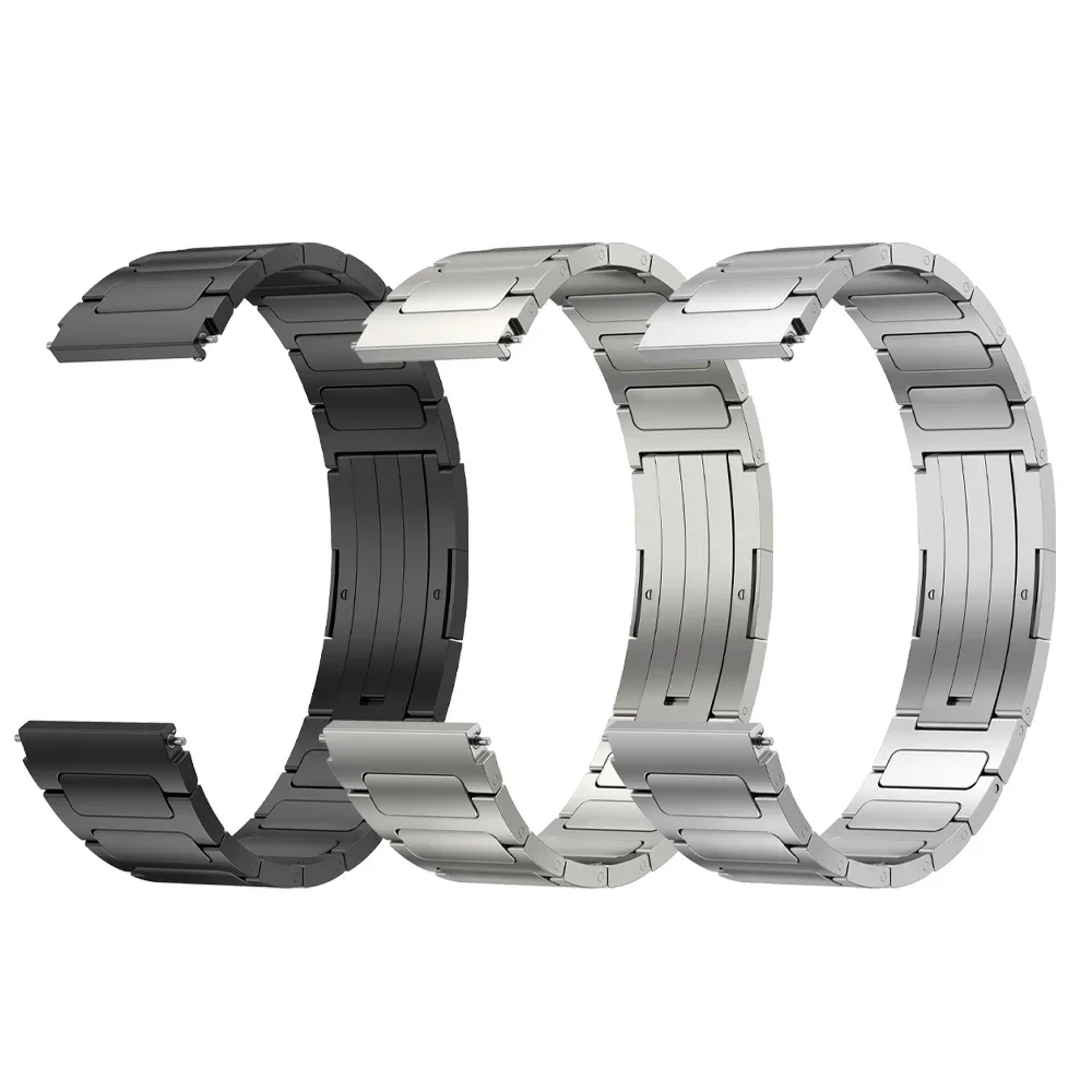 22mm Titanium Alloy Band for Huawei Watch 5 4 GT5 Pro GT5-4-3-2 46mm Comfortable Strap Bracelet Amazfit BIP 6 5 Balance 2 Correa
