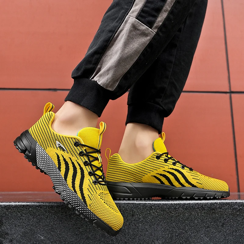 Loafers Hiking Shoe Men's Black Breathable Outdoor Sports Shoes with Durable Mesh Upper Suitable for Women's Gym Bare Foot 2025