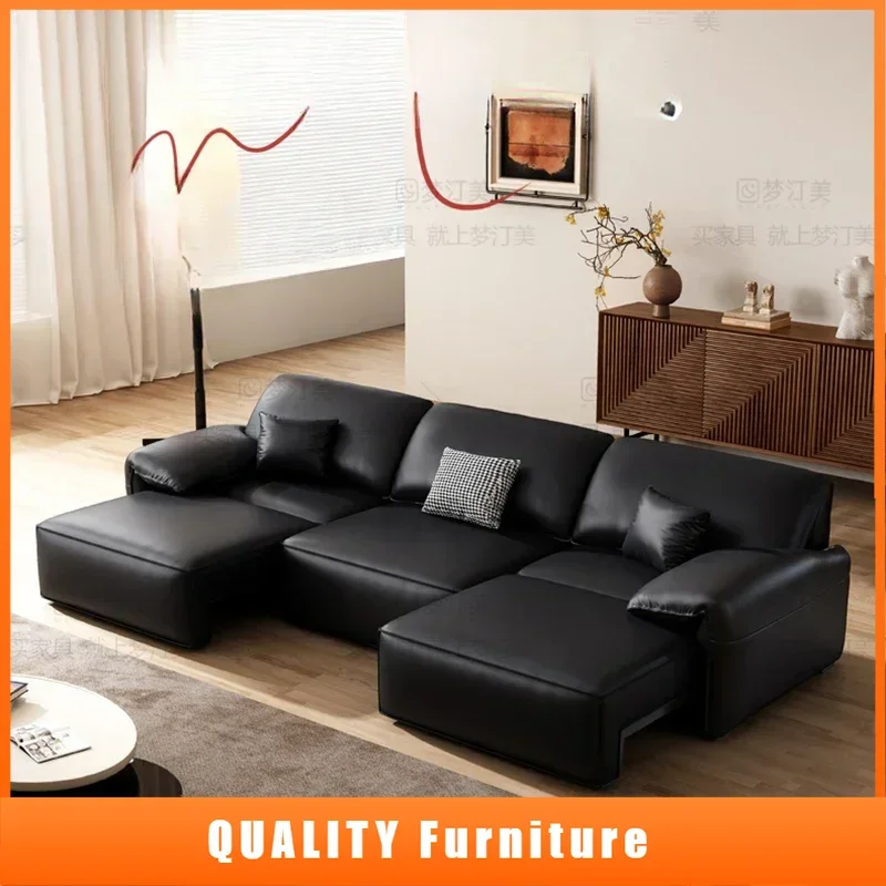 

Многофункциональный складной диван-кровать из натуральной кожи, секционный диван для гостиной, шезлонгue Wohnzimmersofas, скандинавская мебель