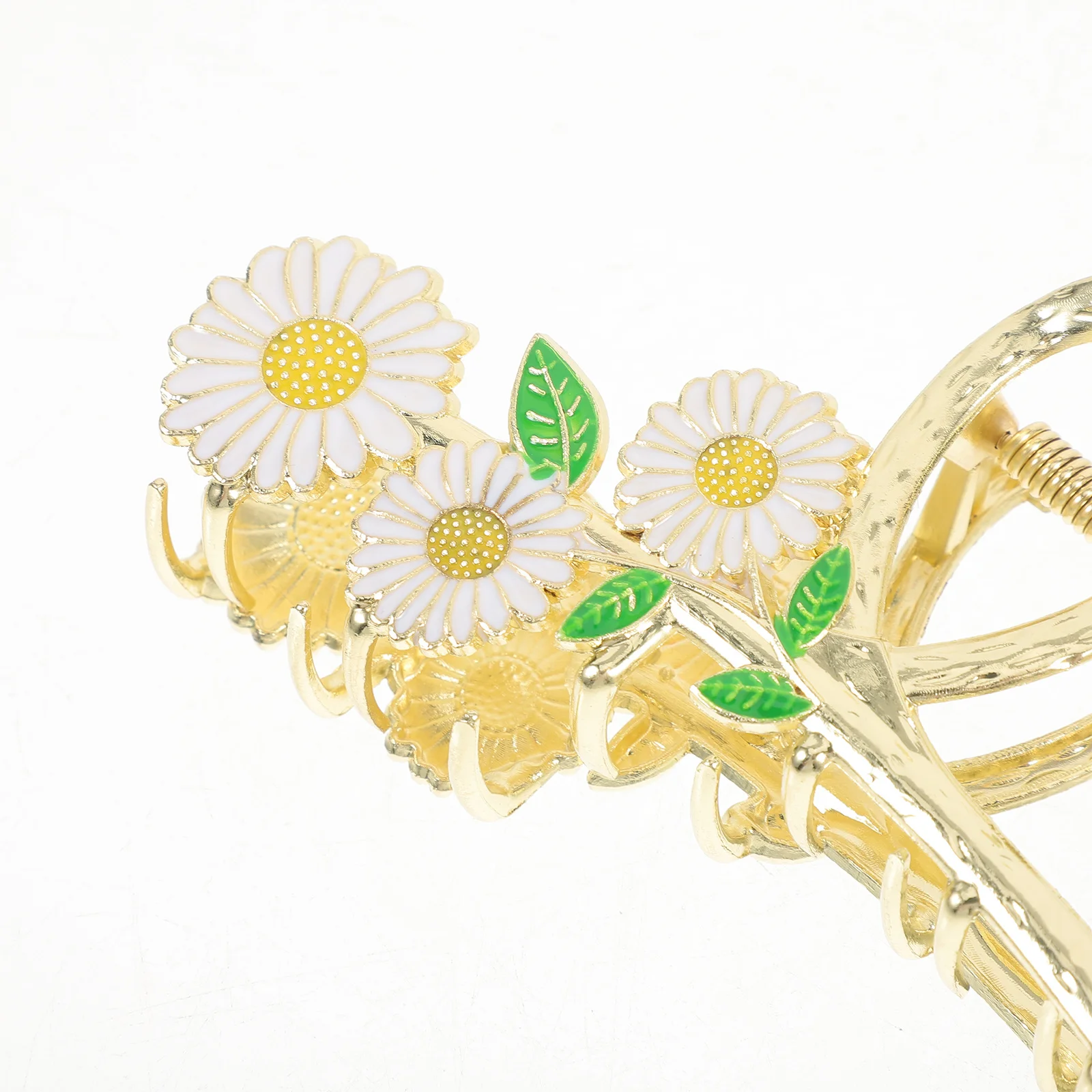 4 قطعة مقاطع رسمت باليد مخلب المشابك للنساء سبيكة عدم الانزلاق مشبك شعر كبير للنساء اكسسوارات مقاطع الشعر السميكة #1