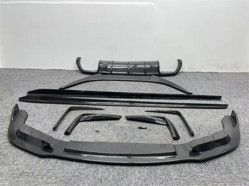 

New High Quality V Style Carbon Fiber Body Kit for M8 F91 F92 F93 Fitment Front Lip Rear Diffuser Side Skirts Spoiler