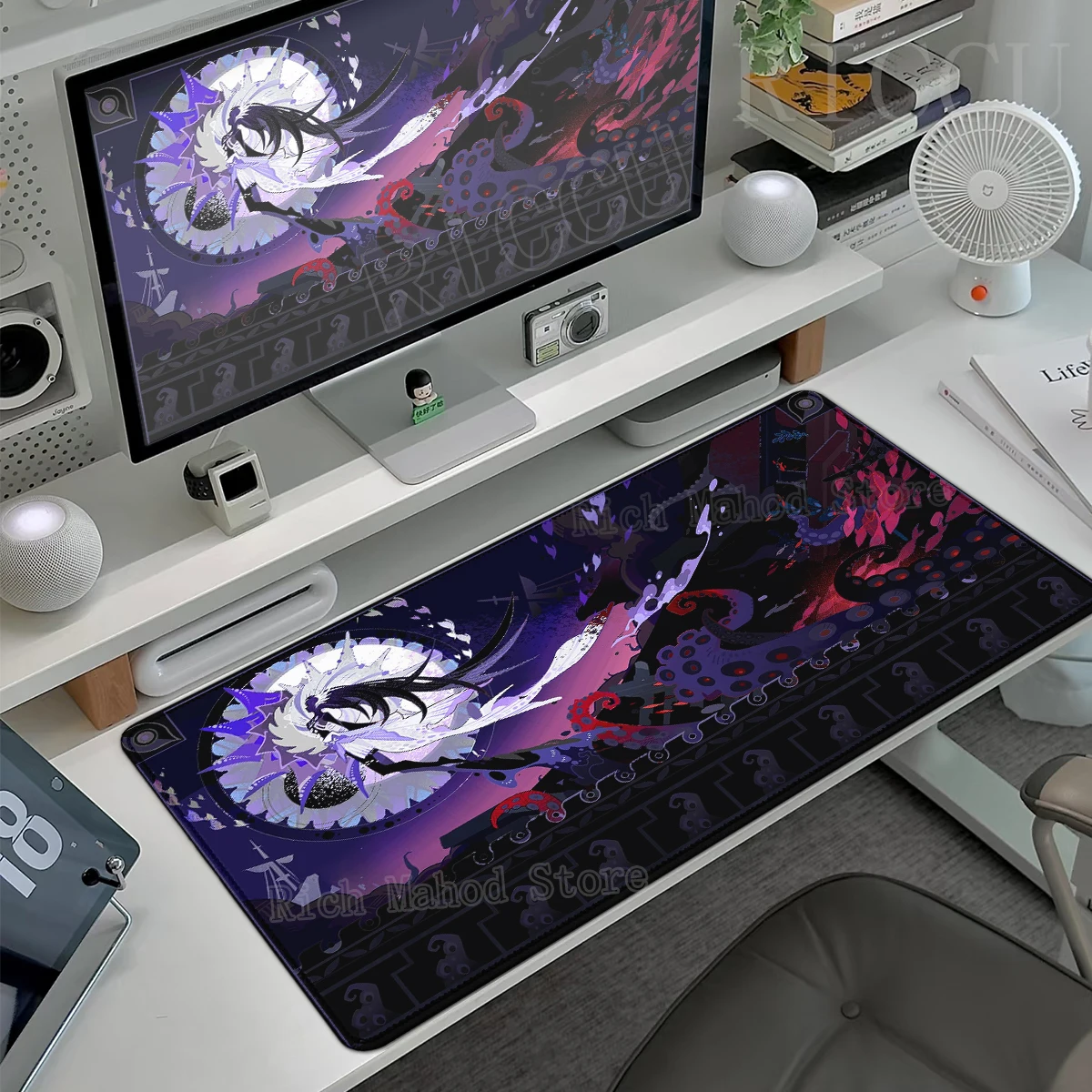 

Anime Genshin Impact Mouse Pad Non-slip Keyboard Extended Desk Mat Game Furina Neuvillette Mavuika Wanderer XXL Large Mousepad