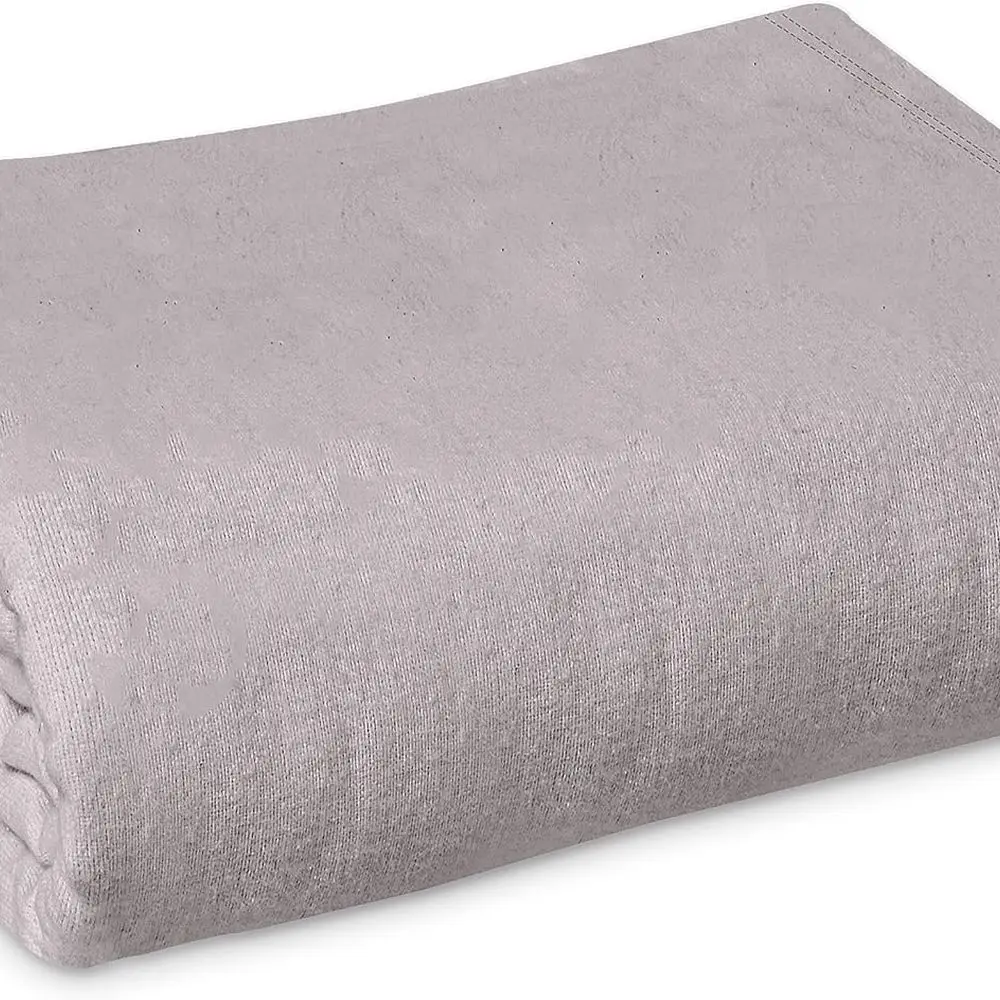 

100% Cotton Hospital Patient Bath Blanket, Bed Bath Sheet, Twin Blanket Lightweight Sheet Blankets 70x90 in, 1.75 lb. Taupe