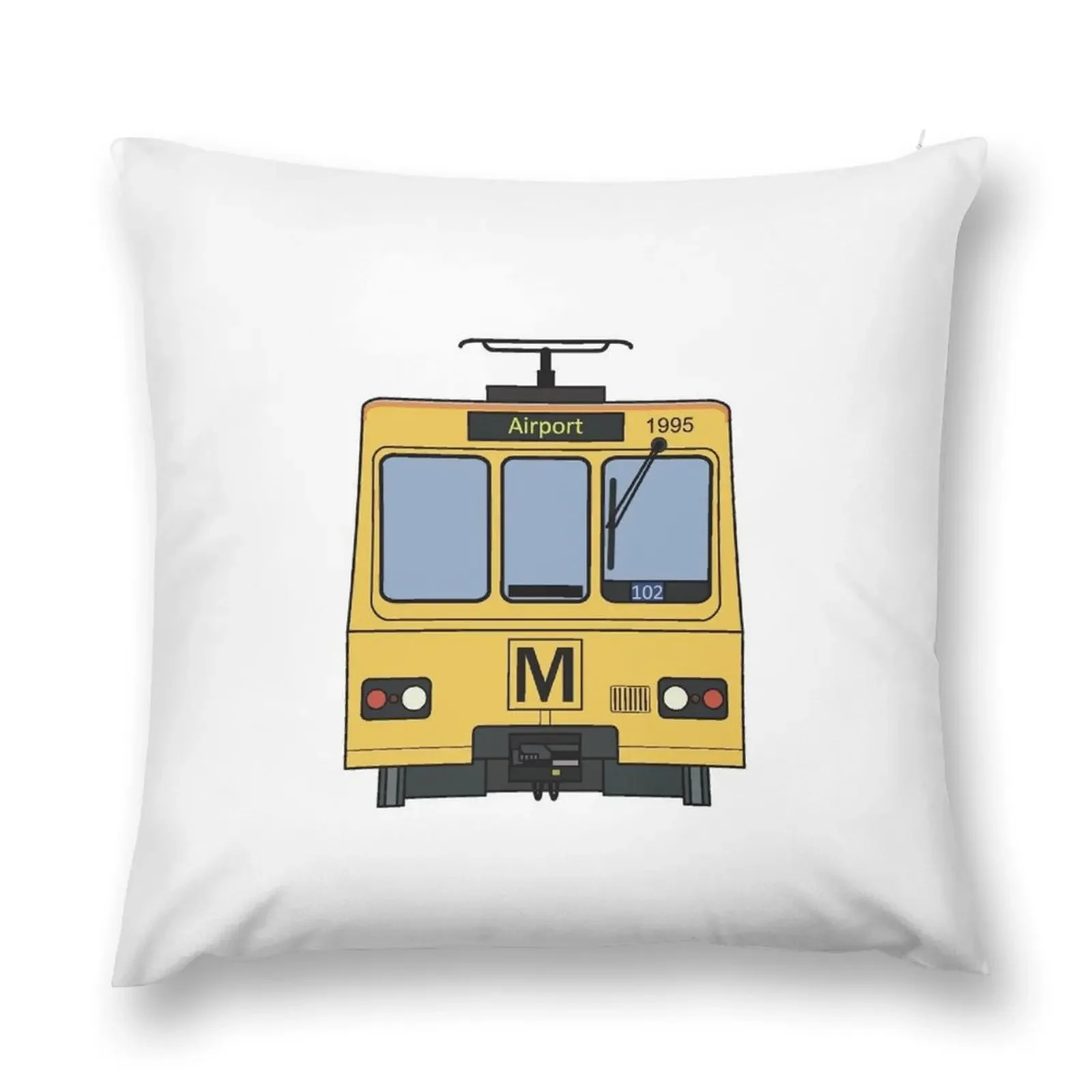 Tyne and Wear Metro (1995) Throw Pillow Luxury Sofa Cushions luxury decor pillow