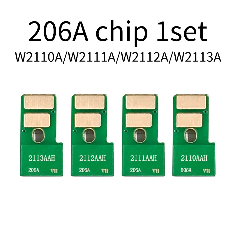 1set 206A 207A chip Compatible For HP 207a Toner Cartridge chip M282nw M283fdn M283fdw M283cdw M255dw M255nw W2210A W2110A chip