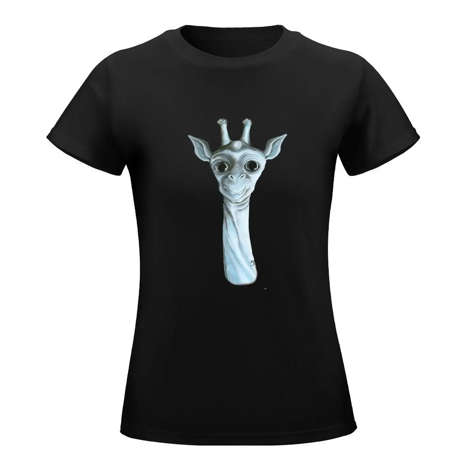 The giraffe Ferdinand T-Shirt Short sleeve tee tops t shirts for Women loose fit