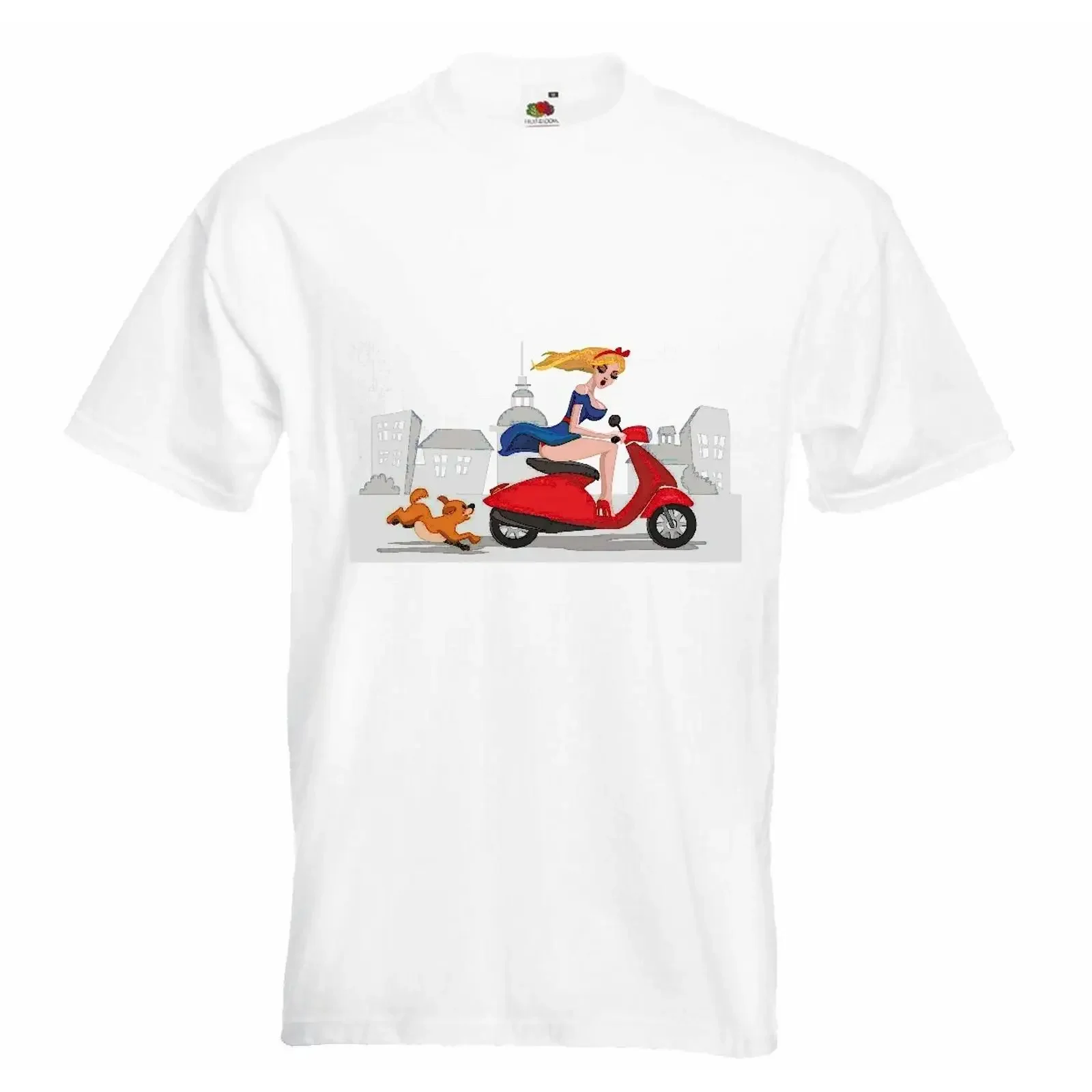 T Shirt HUND JAGT MOTORROLLER RACE RACING FORMEL MOTOR TEAM SPEED SPEEDWAY vintage Washed Unisex Comfortable Soft Versatile
