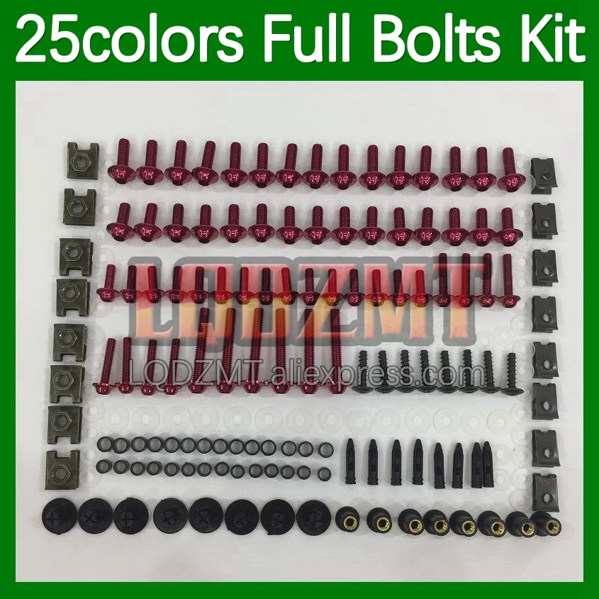 268pcs Body Bolt Full Screws Kit For MV Agusta F4 R312 750S 1000 R 750 1000R 312 1078 MA 05 06 2005 2006 Fairing Bolts screw Nut