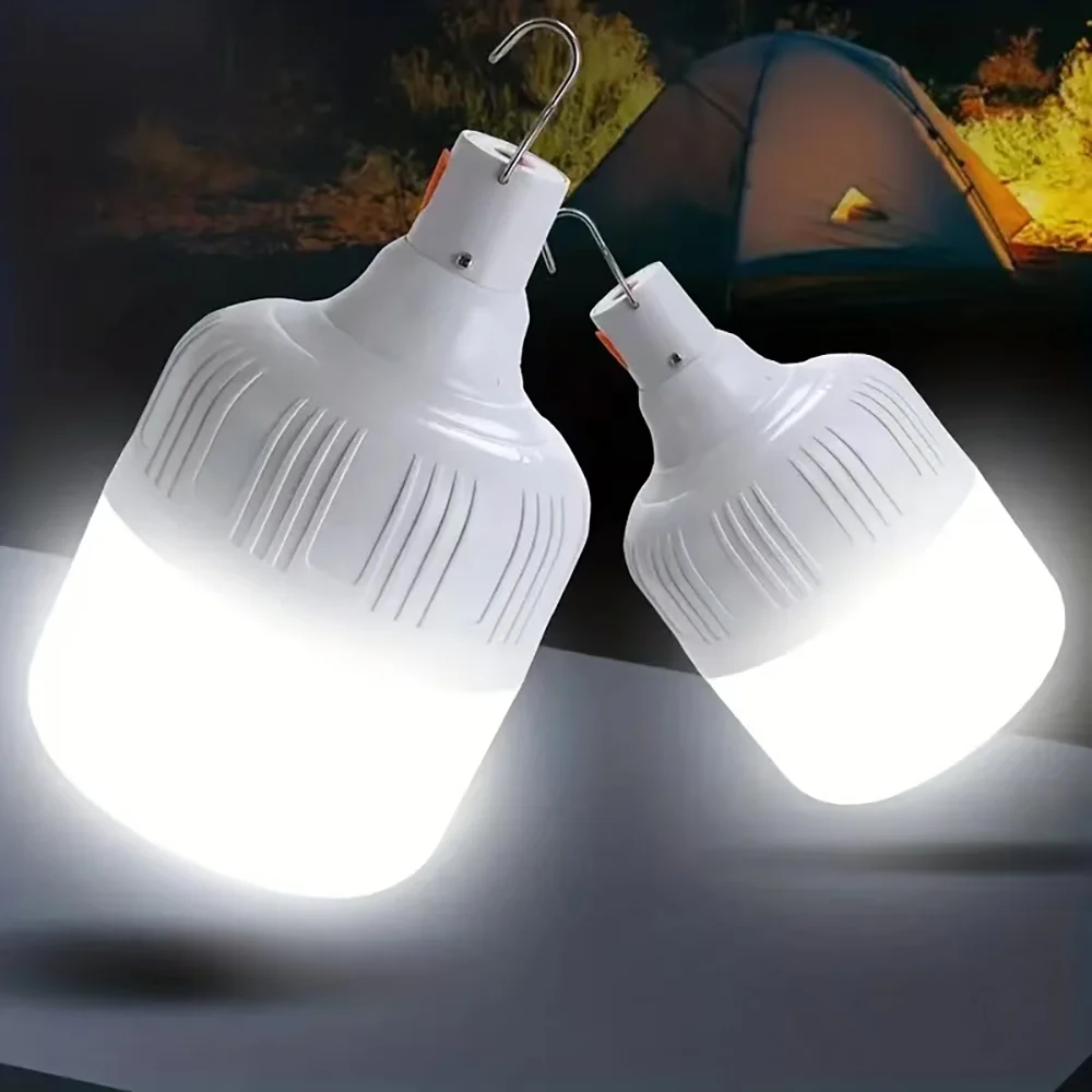 Waterproof And Rechargeable LED Night Light Bulb Dimmable Emergency Light Outdoor Barbecue Tent Light Courtyard Garden Light