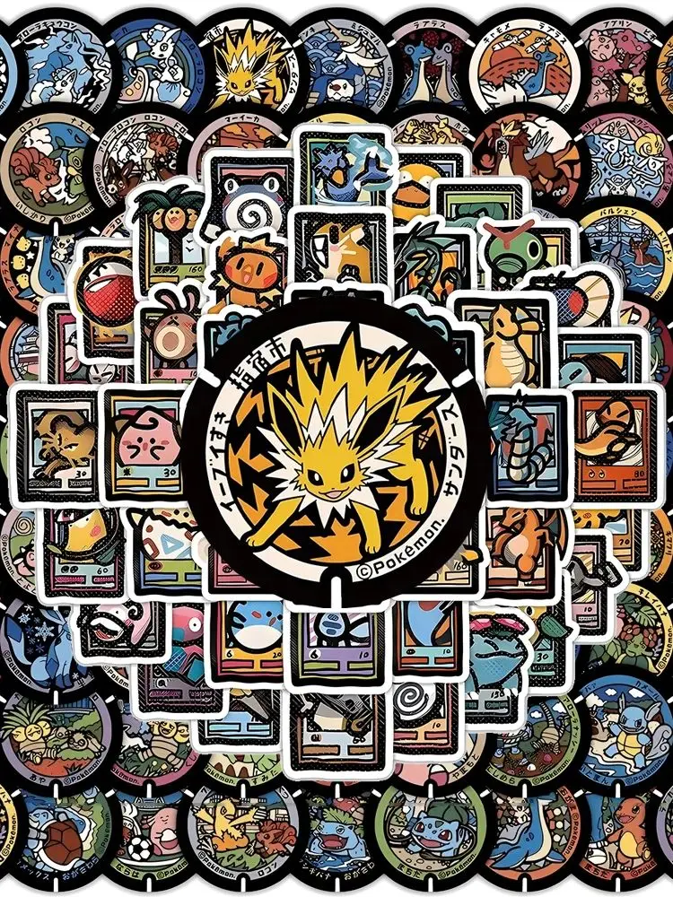 10/50/100/200 pièces Kawaii Anime Pokemon autocollants pour enfants Pikachu Eevee dessin animé décalcomanies jouet bricolage ordinateur portable téléphone mignon enfants autocollant cadeau