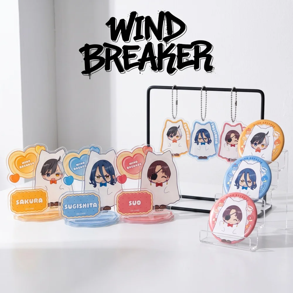 WIND BREAKER Sakura Ren Suo Hajime Acrylic Stand Keychain Anime Stand 58MM Badge Desktop Decor Fans Gift Cosplay Pendant