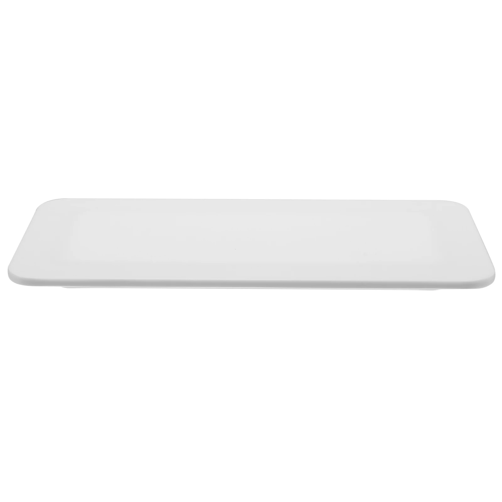

Rectangular Baking Serving Dishes White Trays 10 Inch Melamine Plates for Snack Cake Tray Food Display Home Party Use