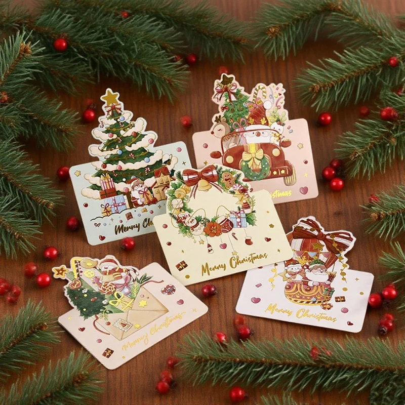10 Weihnachtskarten, Geschenkkarten für Blumenladen, Weihnachts-Segenskarten, geeignet für Feiertage, Weihnachten und Versammlungen