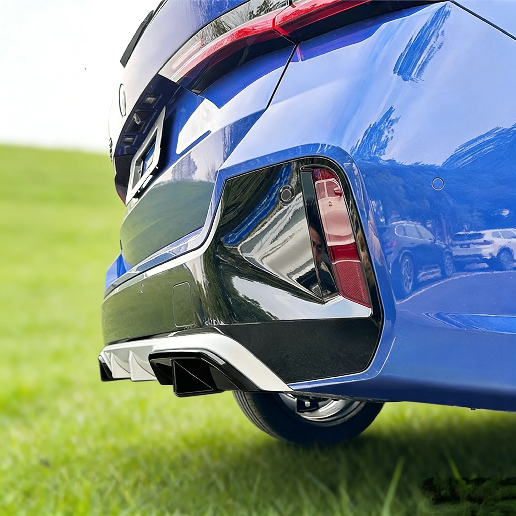 Car Rear Bumper Diffuser Lip Cover Boot Lower Splitter Spoiler Protector For BMW X1 IX1 U11 M Sport 2023+