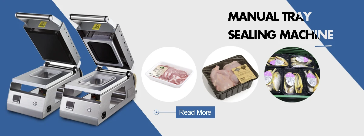 DS-1E Food Meat Tray Sealer Electrically Heated Manual Tray Sealing Packaging Machine