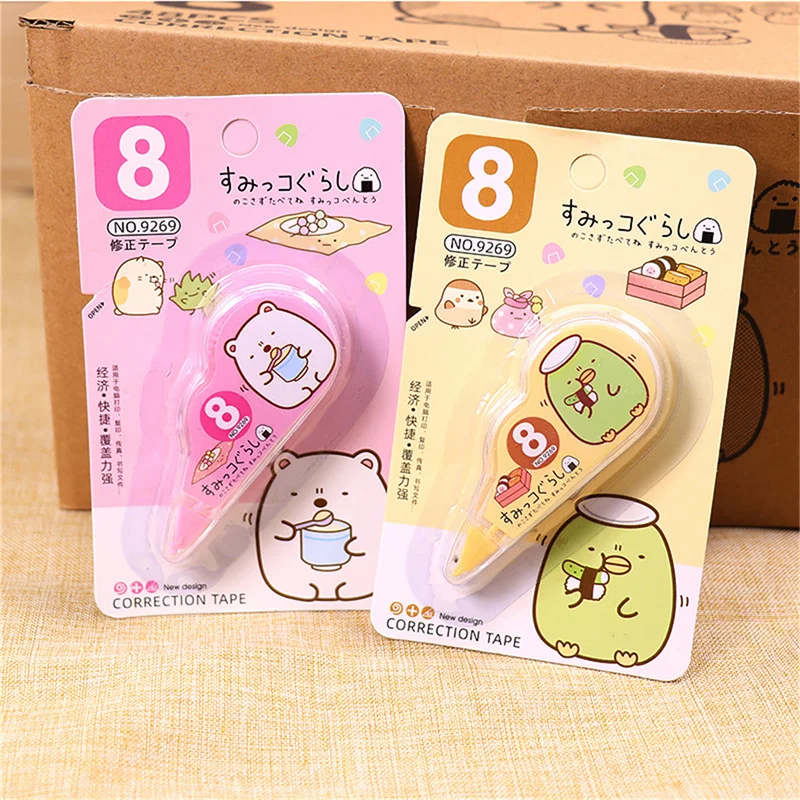 Cute Lovely White Out Corrector Correction Tape Stationery Student Altered Tapes School Office Supplies