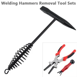 300g Welding Hammers Slag Removal Tool Sets Chipping Welding Slag Hammer for Arc Welding Slag Removal with Cool Hand Tool Spring