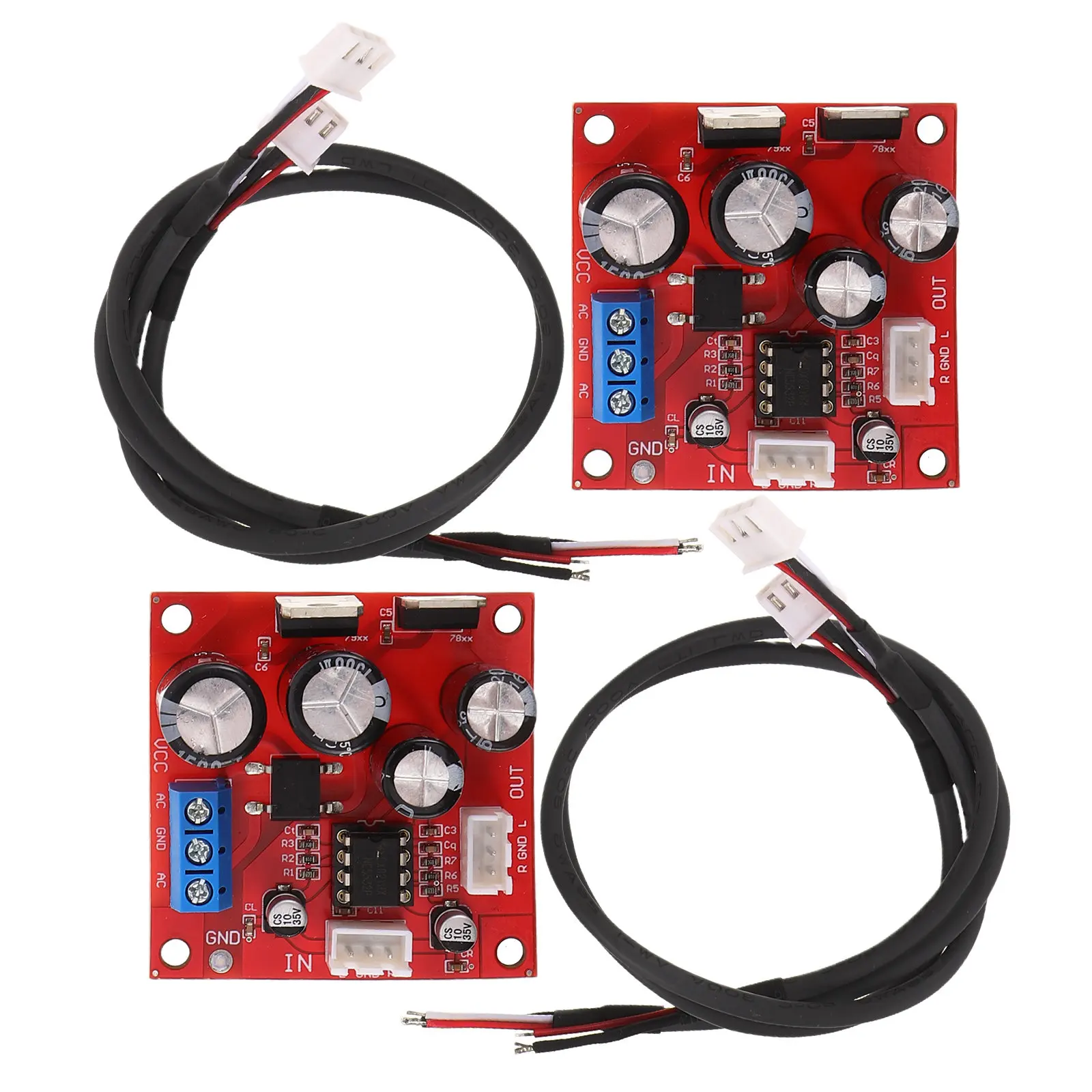 2 Pcs Turntable Phono Pre-Amplifier Phono Preamplifier Board External For Turntable Audio Component