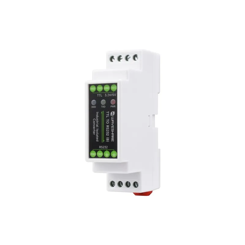 

Rail-mount TTL To RS232 Galvanic isolated Converter Full-Duplex Communication, Lightningproof & Anti-Surge TTL Serial Converter