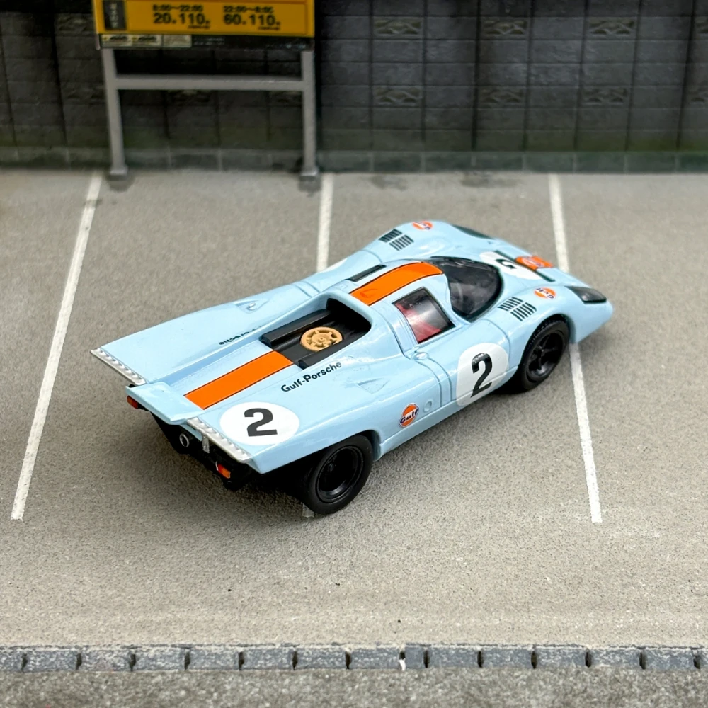 Sparky&Tiny 1:64 Scale Diecast Alloy Porsche Gulf 917 Racing Toys Cars Model Classics Adult Gifts Souvenir Static Display