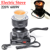 600W Electric Stove Charcoal Burner Coal Heater Shisha Hookah Heating Coal Lighter Stove for Portable Detachable BBQ Party Tool