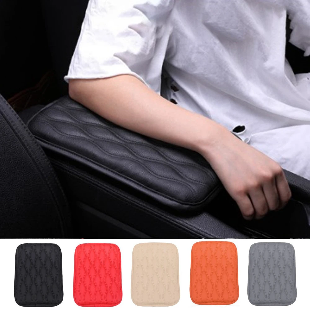 For MG 3 5 6 7 GT ZS HS RX5 Car Armrest Protector Mat PU Leather Car Armrest Box Pad Cover Pad Car Cushion Cover Car Interior