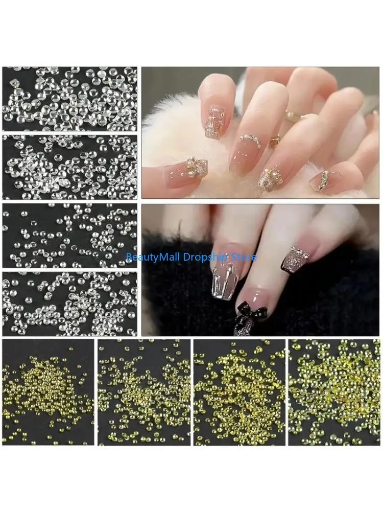 40JD Charms Mini Beads Art Studs Gold Silver Art Charms for Women Girl