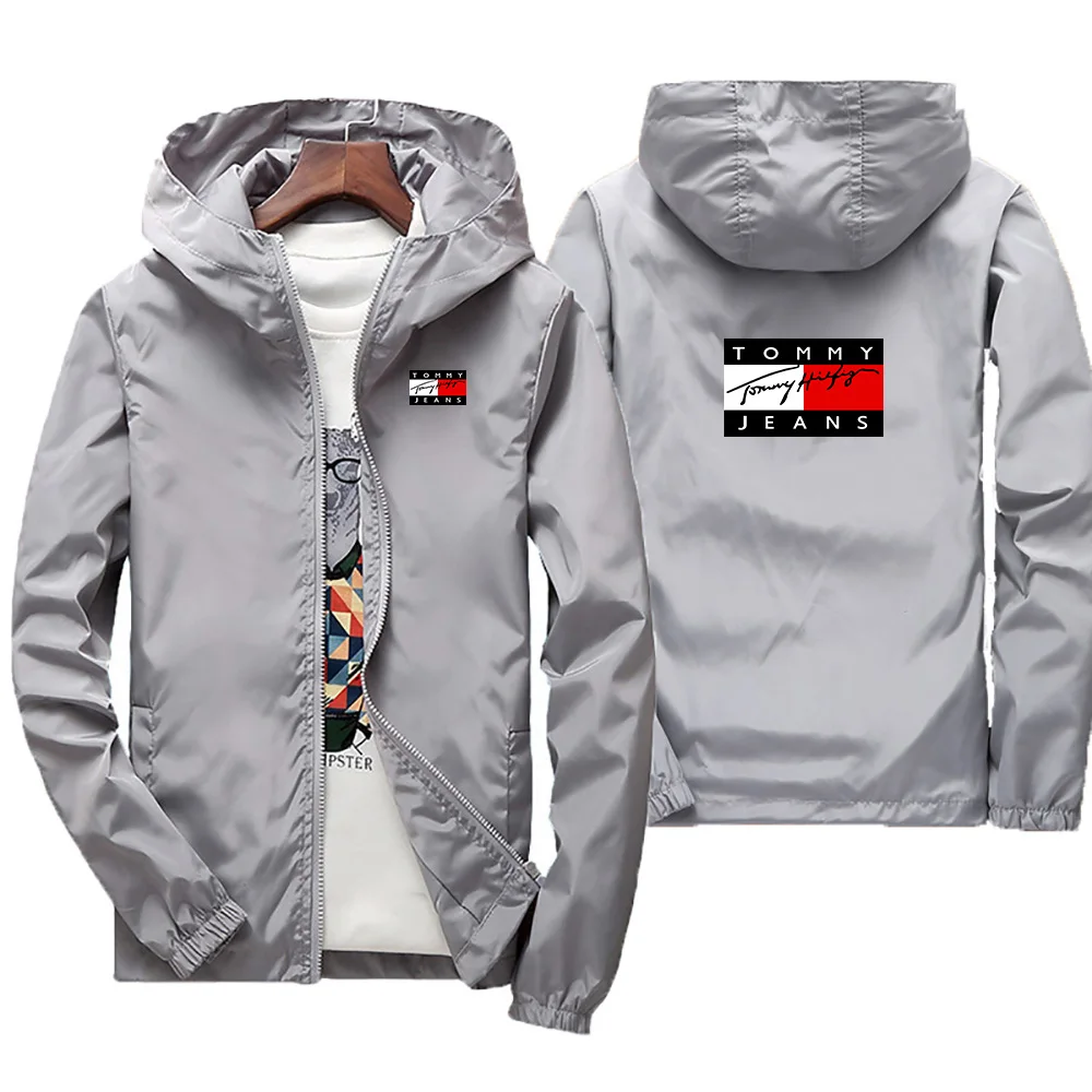 

New men's outdoor leisure windproof jacket for spring and summer, fashionable and trendy street personality jacket