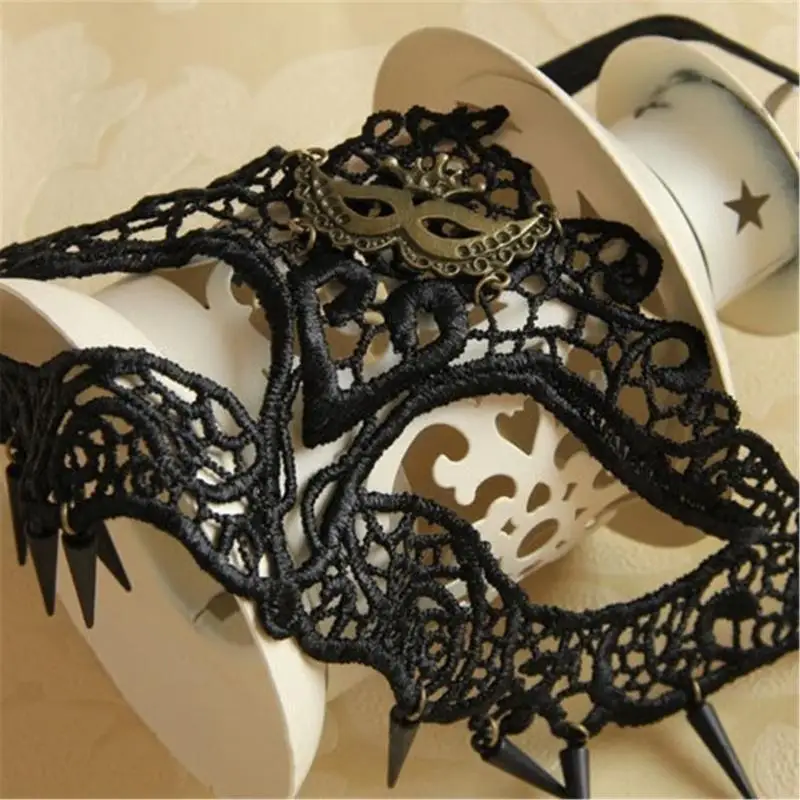 652F 가장 무도회 마스크 레이스 아이마스크(결혼식용 리벳 포함), 여성용 레이스 아이 마스크 가장 무도회 파티, 프롬, 카니발,