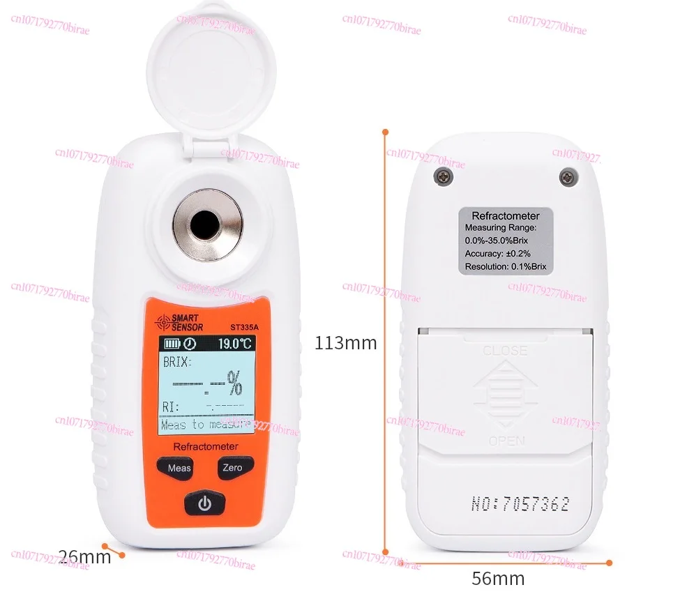 High Precision Fruit Thermometer Soy Milk Sweetness Meter Grape Wine Beverage Sugar Tester Juice Refractometer