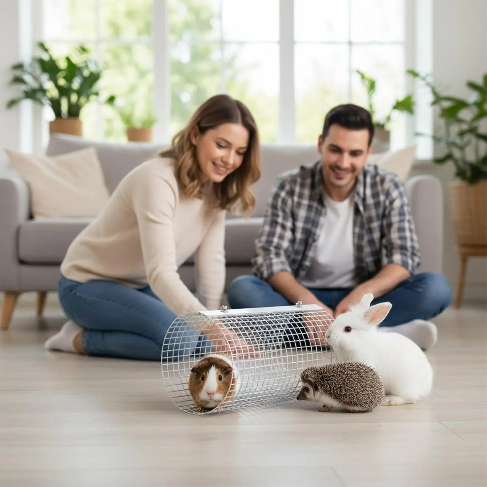 

Туннель для мелких животных, дышащая металлическая игрушка, обогащенная клетка, аксессуары, круглая трубка для домашних животных для морского кролика, песчанки, хомяка, хорька