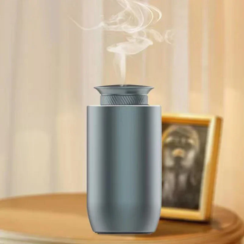 

Travel Car Essential Oil Diffuser Air Freshener Waterless Aromatherapy Scent Machine Electric Auto Aroma Diffuser Rechargeable
