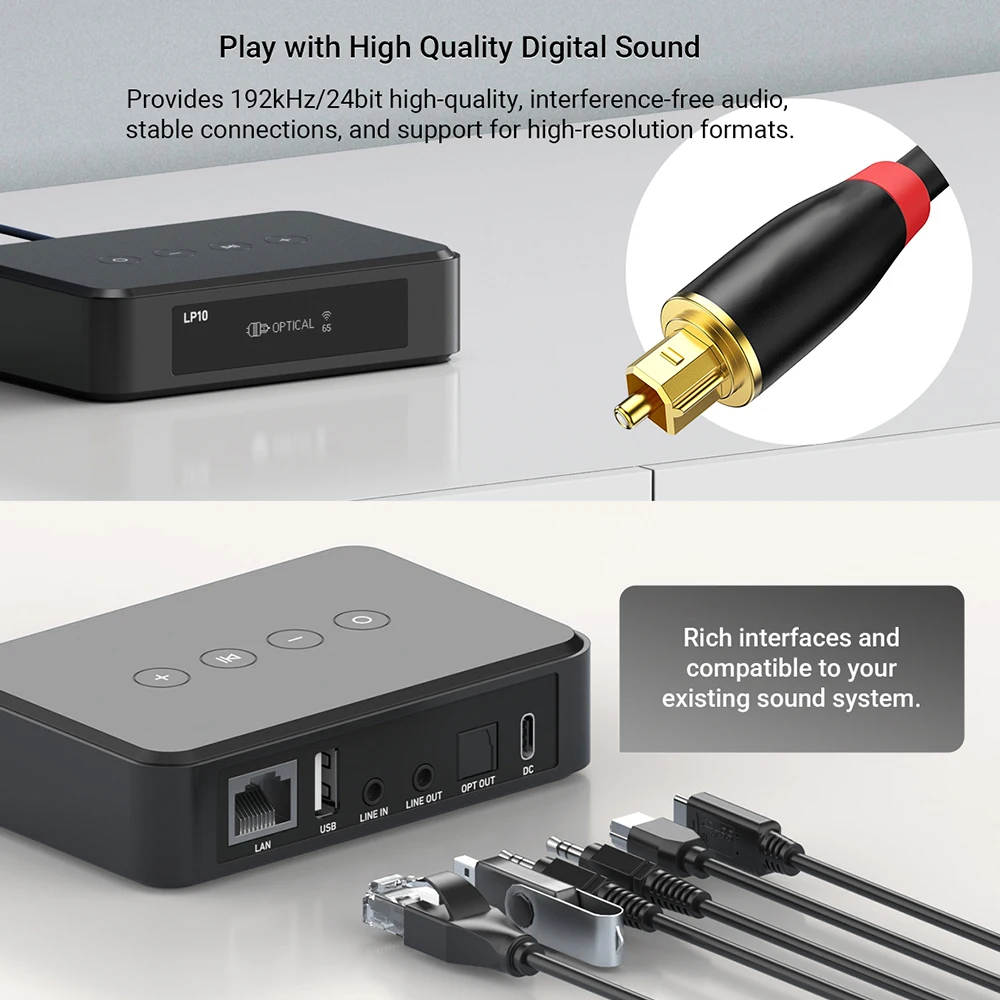 

Беспроводной музыкальный стример Arylic LP10 с Google Cast, потоковая передача из любимых приложений, цифровой и аналоговый выход, мультирум-функция