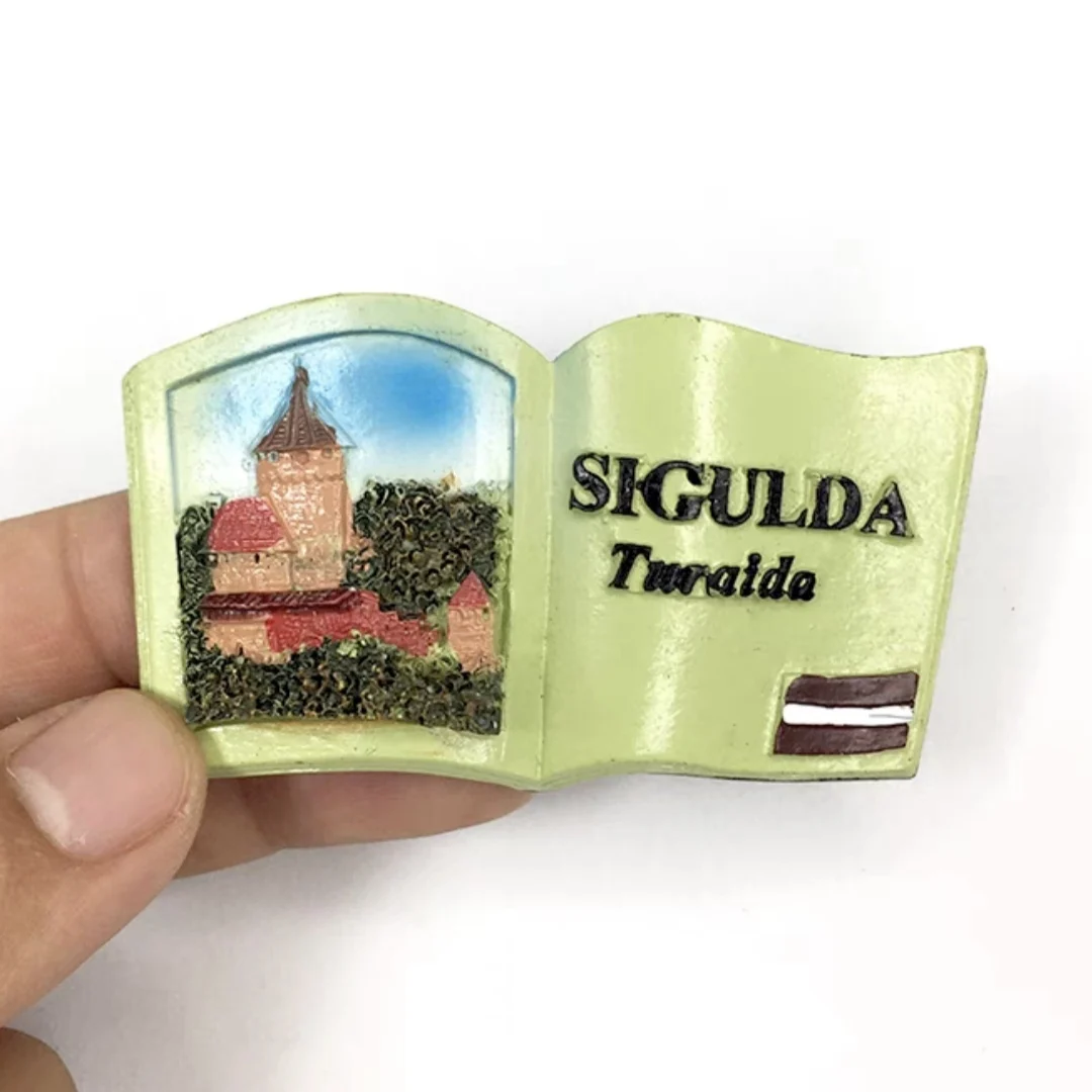 Europe Latvia Fridge Magnet Tourist Souvenirs Refrigerator Magnetic Stickers Travel collection Gift
