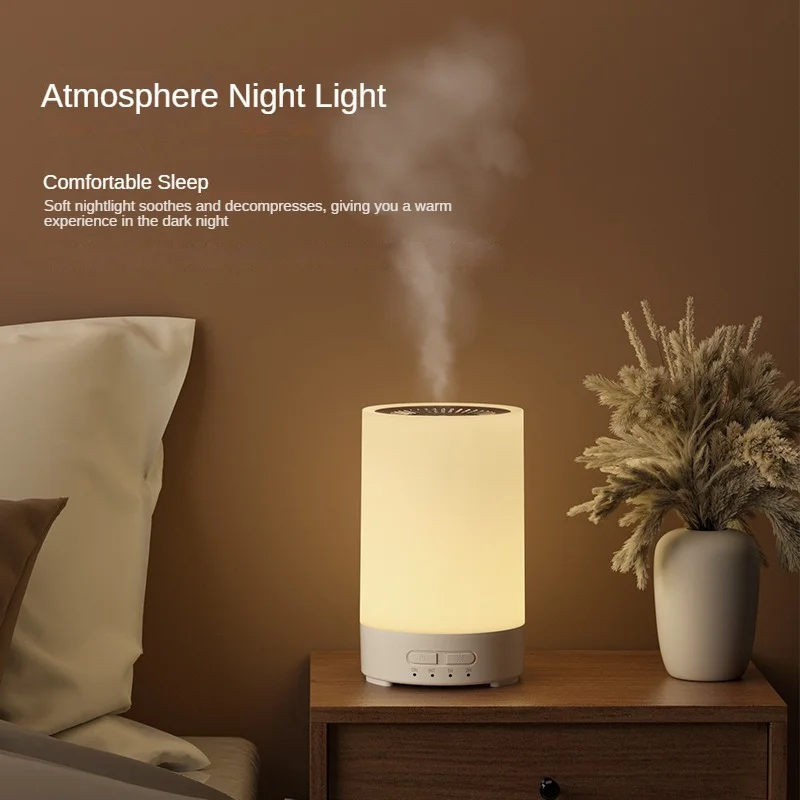 

1pc Compact Ultrasonic Cool Mist Humidifier - 7-Color Night Light, USB Type-C Port, Whisper-Quiet Operation, 100ml Mini Aromathe