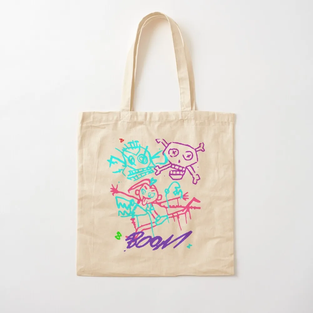 jinxed pow pow boom monkey Classic T-Shirt Tote Bag large tote bag tote bags men