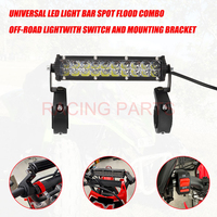 Motorcycle Adjustable Light Bar Kit with Mounting Bracket Horizontal Bar Tube Clamp for Honda CRF110 KLX110 TTR110 YZ250F