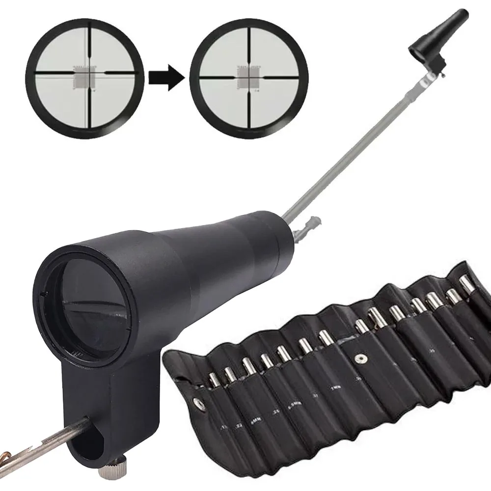 Tactical Optic Boresighter Kit Scope Collimater Scope Alignment Device Zeroing Sight Tool for Hunting .177, .22, 6mm, .25, 6.5mm