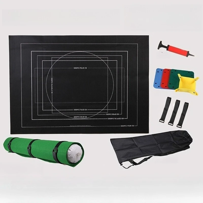 

Professional Puzzle Roll Mat Blanket Felt Mat up to 1500/2000/3000 Pieces Accessories Puzzle Portable Travel Storage Bag