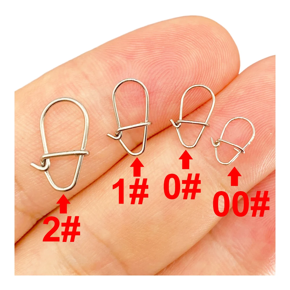 50Pcs Gourd Shape Luya Pin 304 Stainless Steel Sea Fishing Enhancement Pin Strength Pin false Bait small accessories