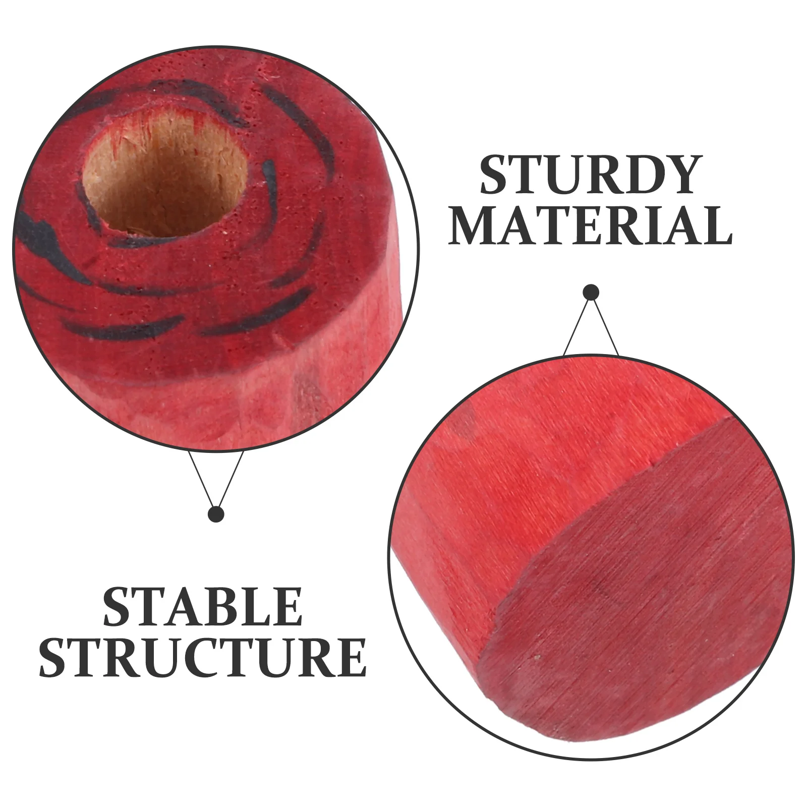 حامل أقلام خشبي لمكتب المكتب محاكاة جذع شجرة شكل قلم رصاص حامل ثقب واحد منظم القلم سطح المكتب الخشبي المستقر