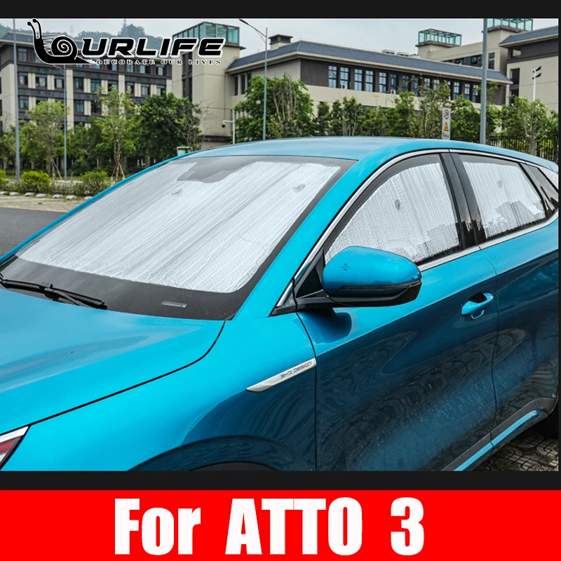 

For BYD ATTO 3 2022 2023 2024 Car Sun Shades Windshield Accessories Sunshade Shade Visor Front Cover Anti UV