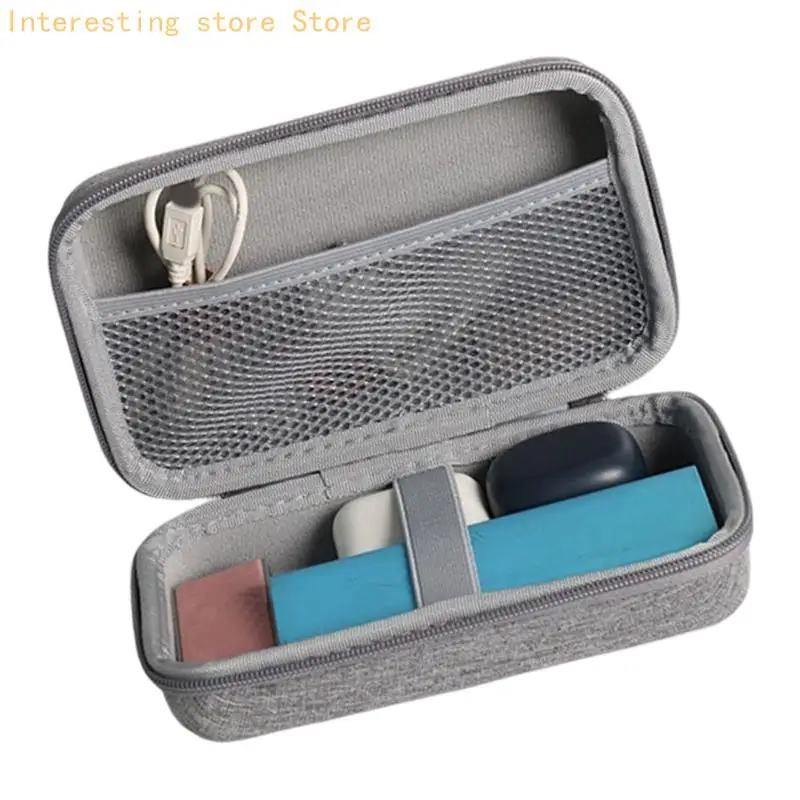 Electronic Accessory Case with Inner Pocket and Retaining Band for Travel, Daily Commutes, and Organized Home Storage 55KC