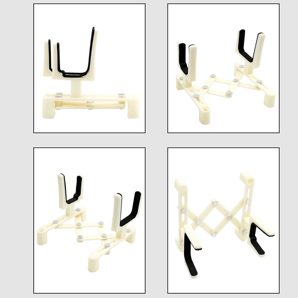 Einstellbare Violine Ständer Halter Tragbare Volle Größe Saiteninstrument Zubehör Versenkbare Faltbare Geige Halterung Schwamm Pad – Detail 4