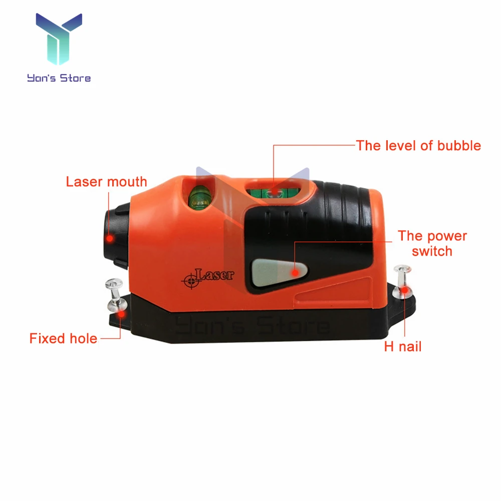 Mini Laser Level Vertical Spirit Tool Laser Level Laser Straight The Laser Guided Level Line Measurement Gauge Tool