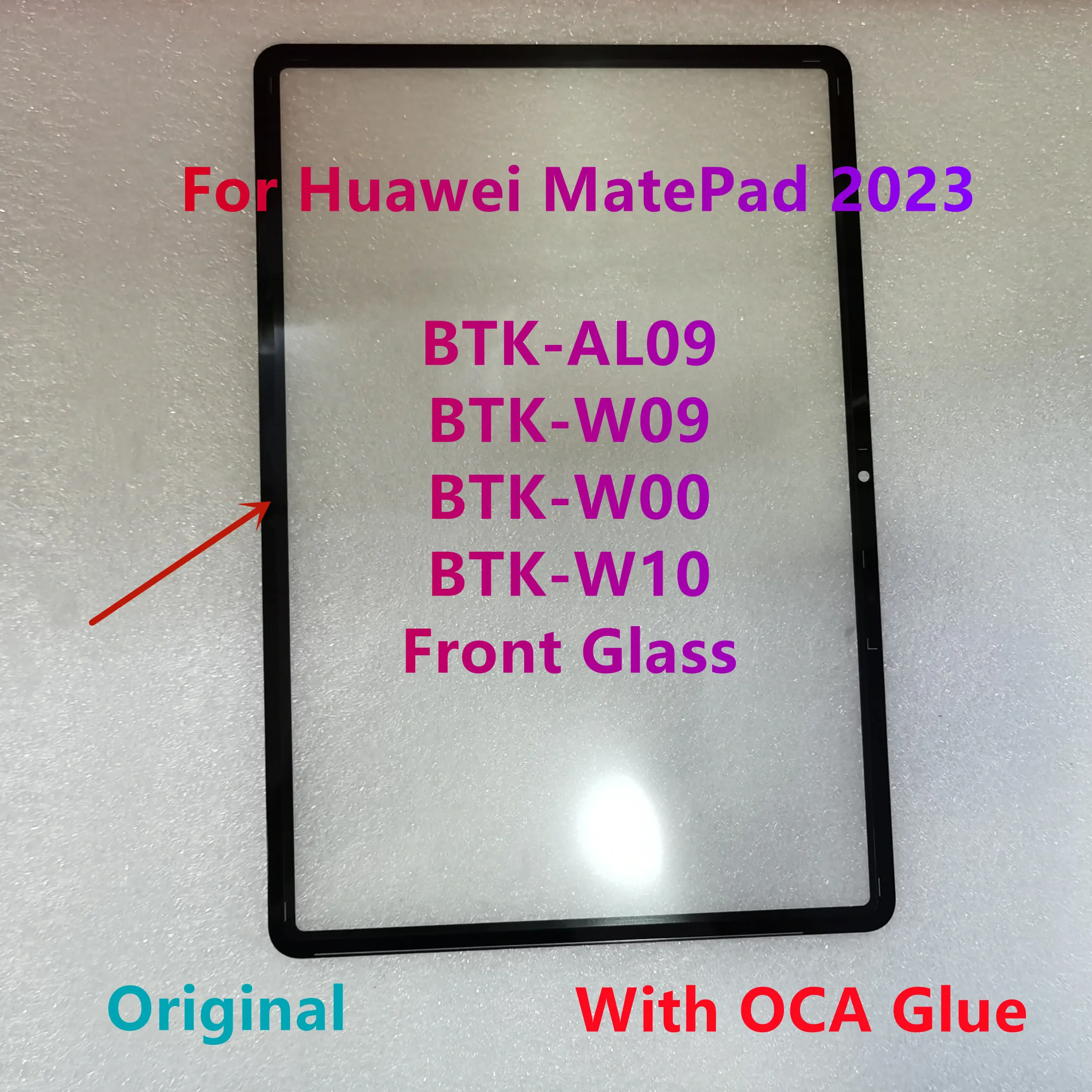 

11,5 "для Huawei MatePad 2023 BTK-W09 BTK-AL09 BTK-W00 BTK-W10 сенсорная панель передняя внешняя стеклянная линза ЖК-дисплея с OCA 100% тест