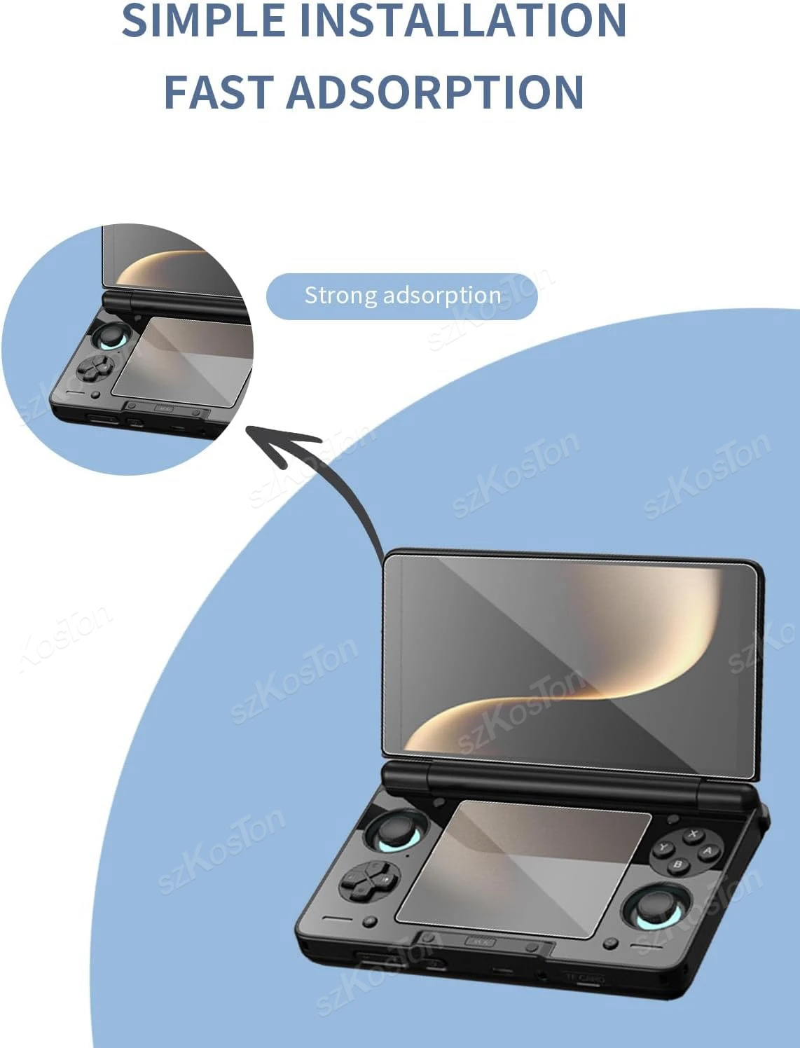 AYN THOR Flip Dual Screen Tempered Glass Protector — view 5