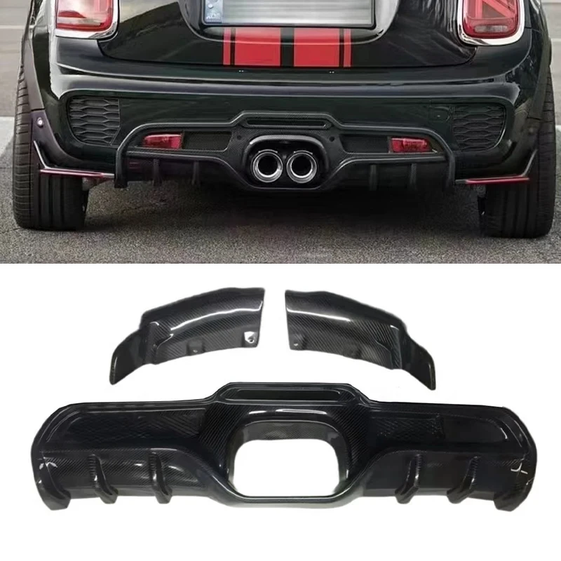 

Для BMW Mini Cooper F54 F55 F56: задний диффузор из карбона в спортивном стиле PR Design, комплект для тюнинга кузова, улучшение производительности