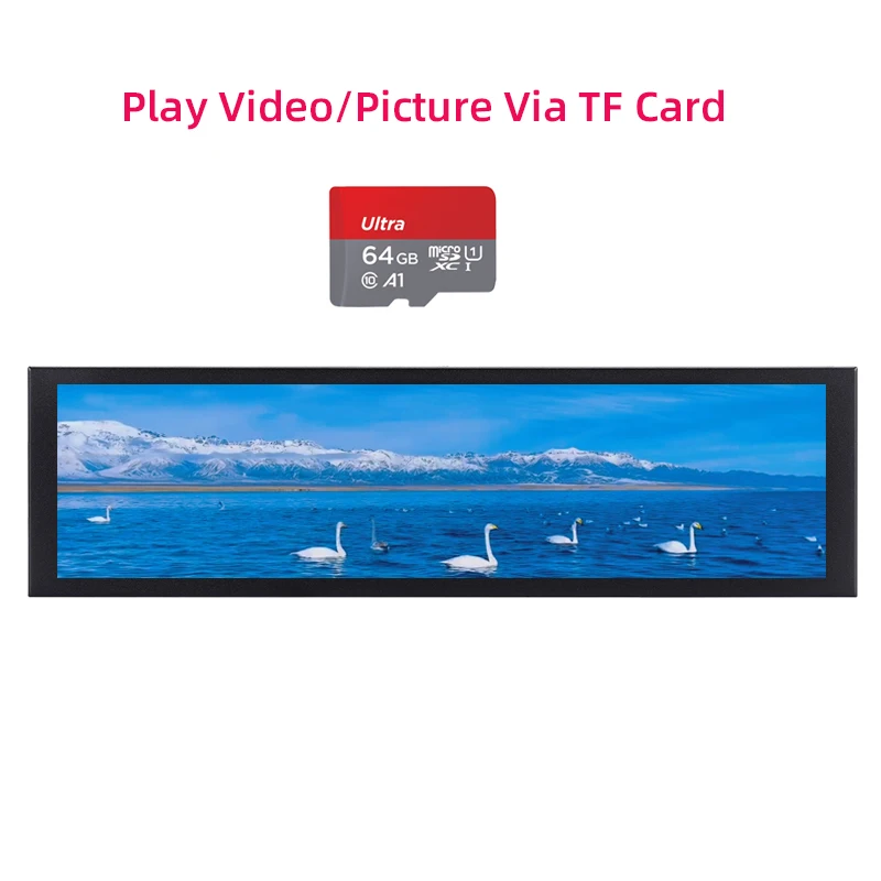 TURZX écran secondaire USB 9,2 pouces - Écran IPS LCD 1920×462 Type‑C pour PC, affichage CPU RAM TURZX écran secondaire USB 9,2 pouces - Écran IPS LCD 1920×462 Type‑C pour PC, affichage CPU RAM