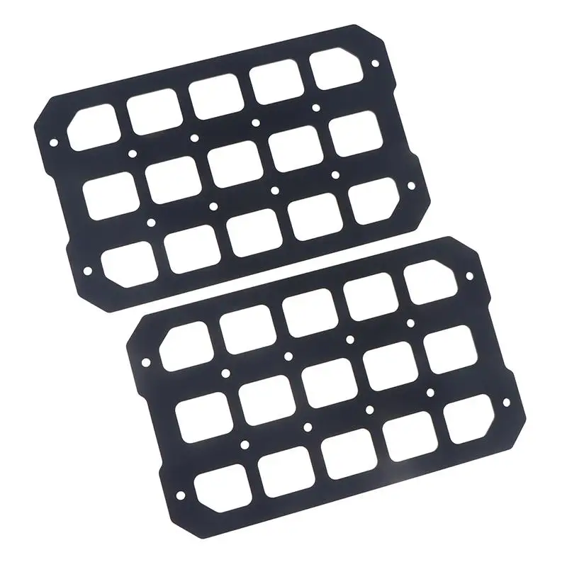 @*Aluminum Alloy Waterproof Molle Panel for Motorcycle Trunk, Universal Tactical Side Box Modular Storage Organizer view 4